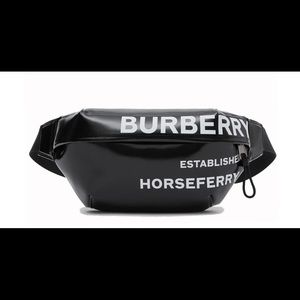 Burberry Black and White Belt Bag